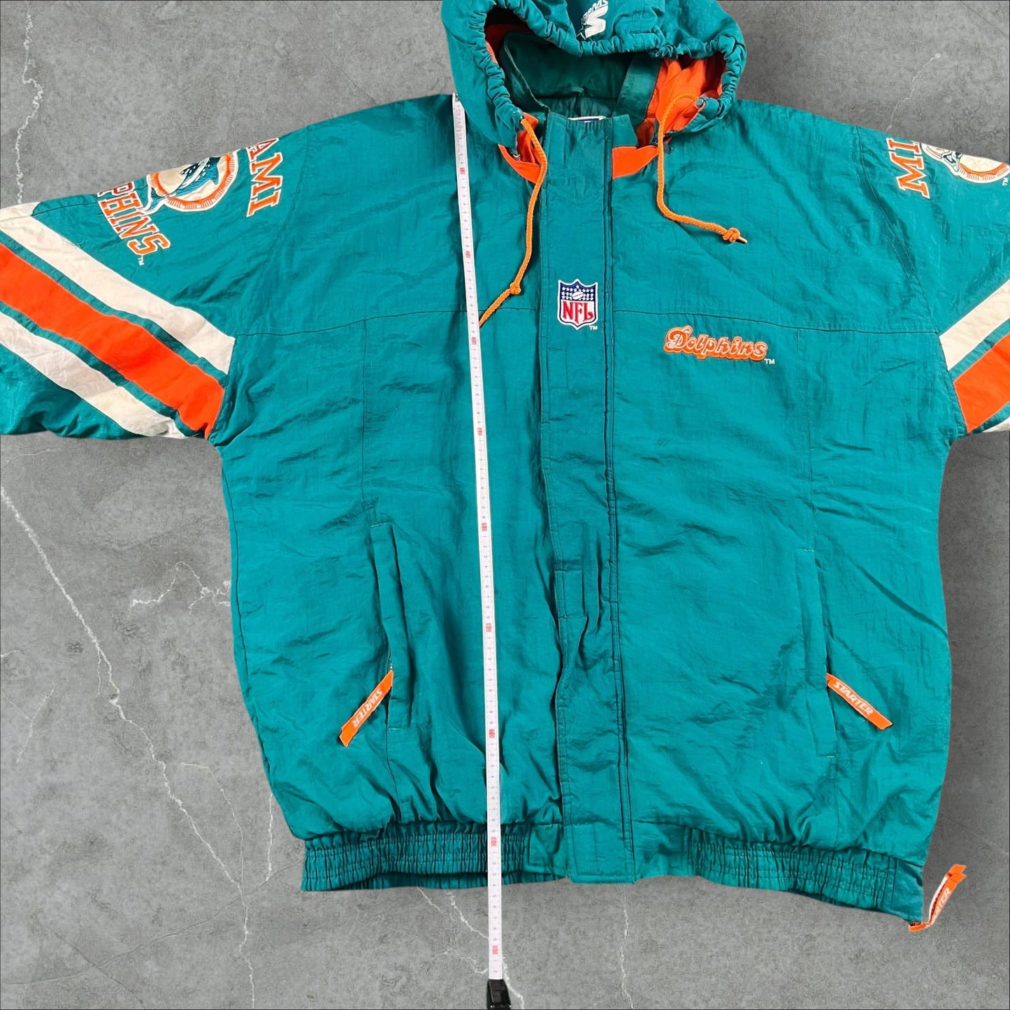 Giacca NFL Vintage 1990s Miami Dolphins Starter Pro Line NFL