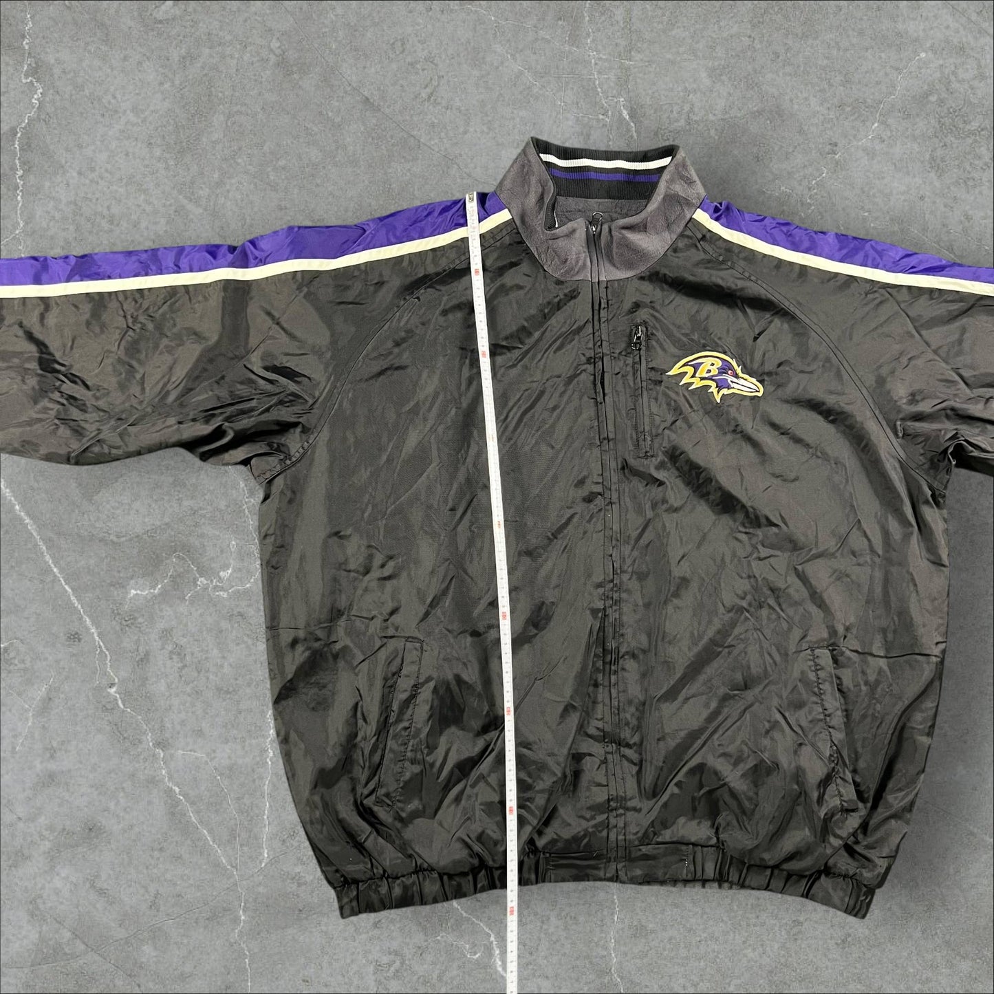 Giacca vintage reversibile anni 90 NFL Baltimore Ravens NFL