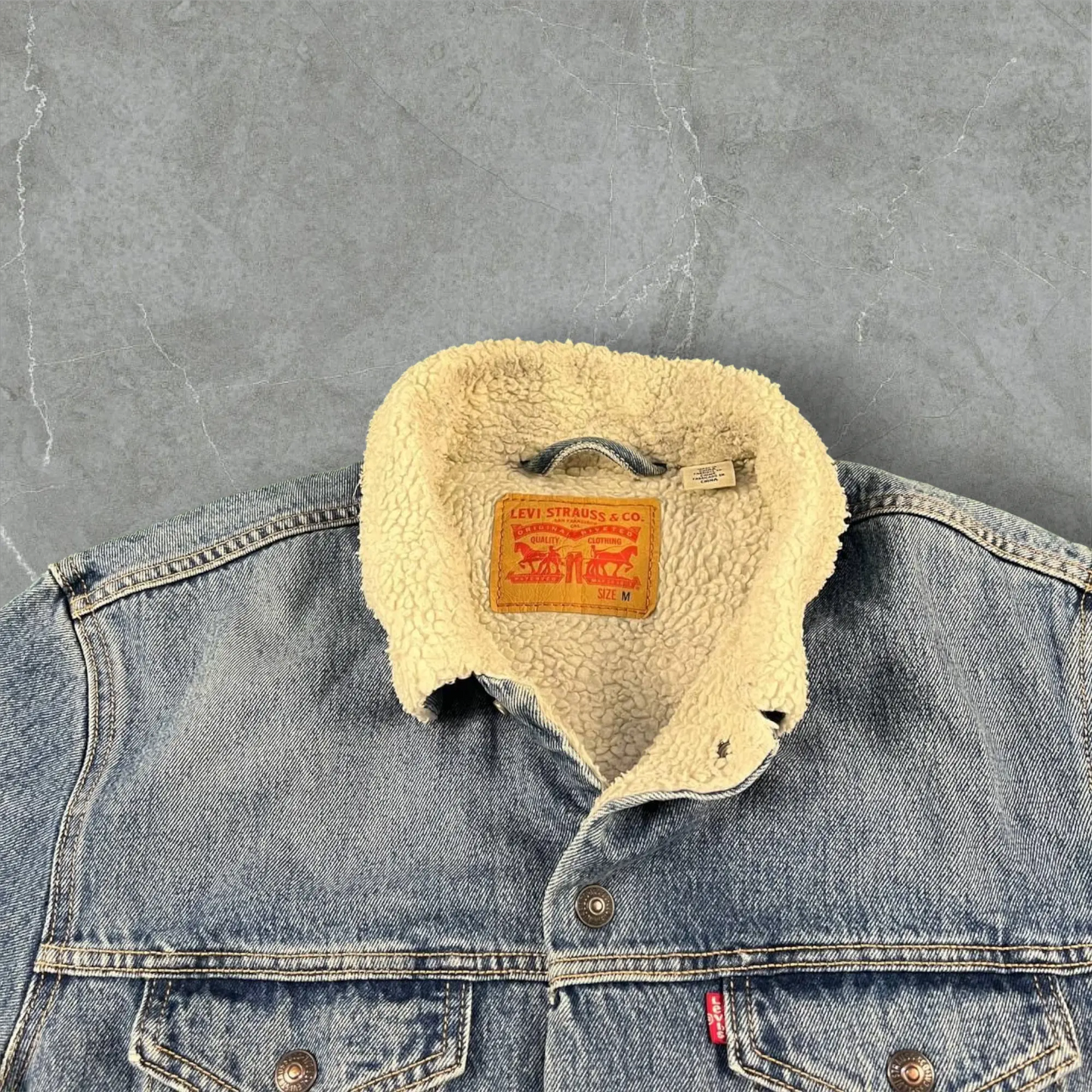 Giacca in jeans sherpa vintage Levi’s Levi's