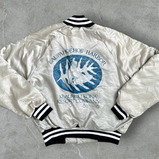 Giacca varsity vintage Laupahoehoe Harbor Majestic Majestic