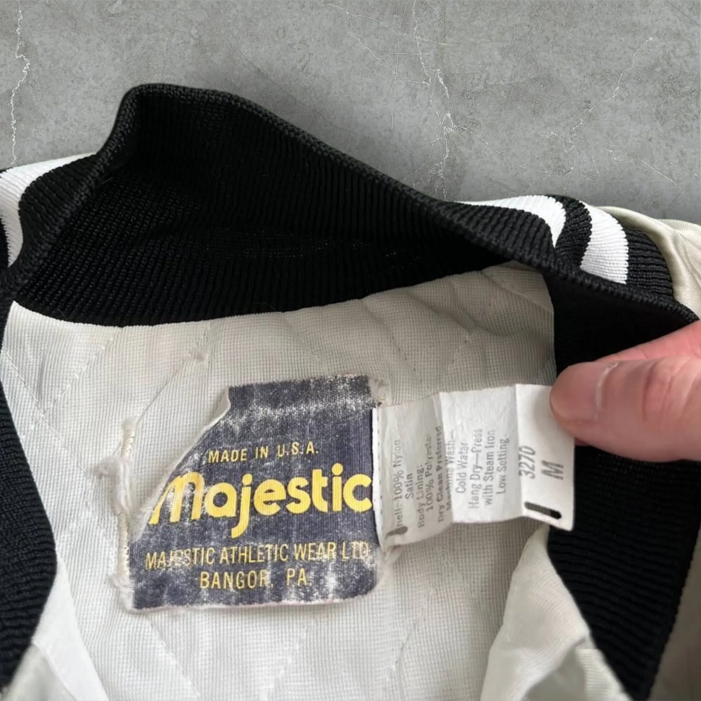 Giacca varsity vintage Laupahoehoe Harbor Majestic Majestic