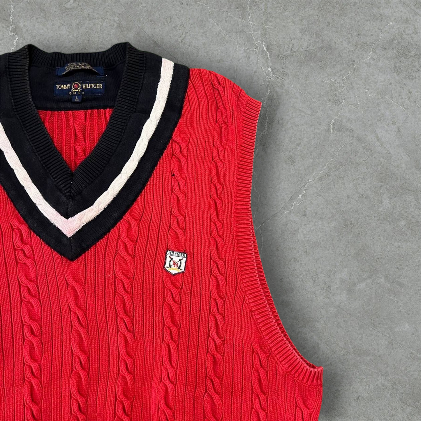 Maglione smanicato vintage Tommy Hilfiger Golf Tommy Hilfiger