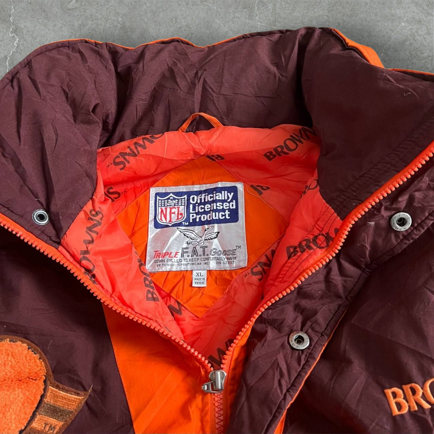 Giubbotto vintage NFL Cleveland Browns NFL