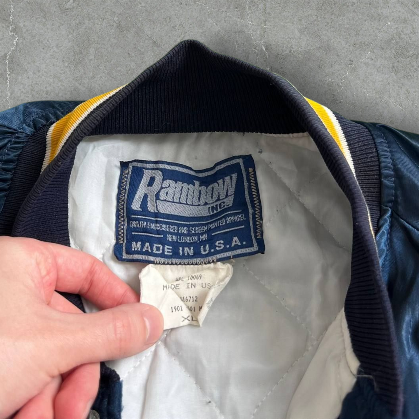 Giacca varsity vintage Made in USA Rambow Vintage Dressing