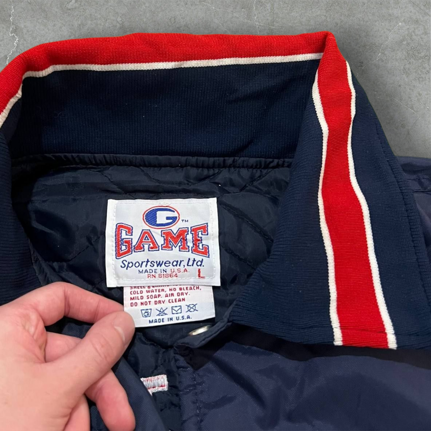 Giacca varsity vintage Blue Trial Vintage Dressing