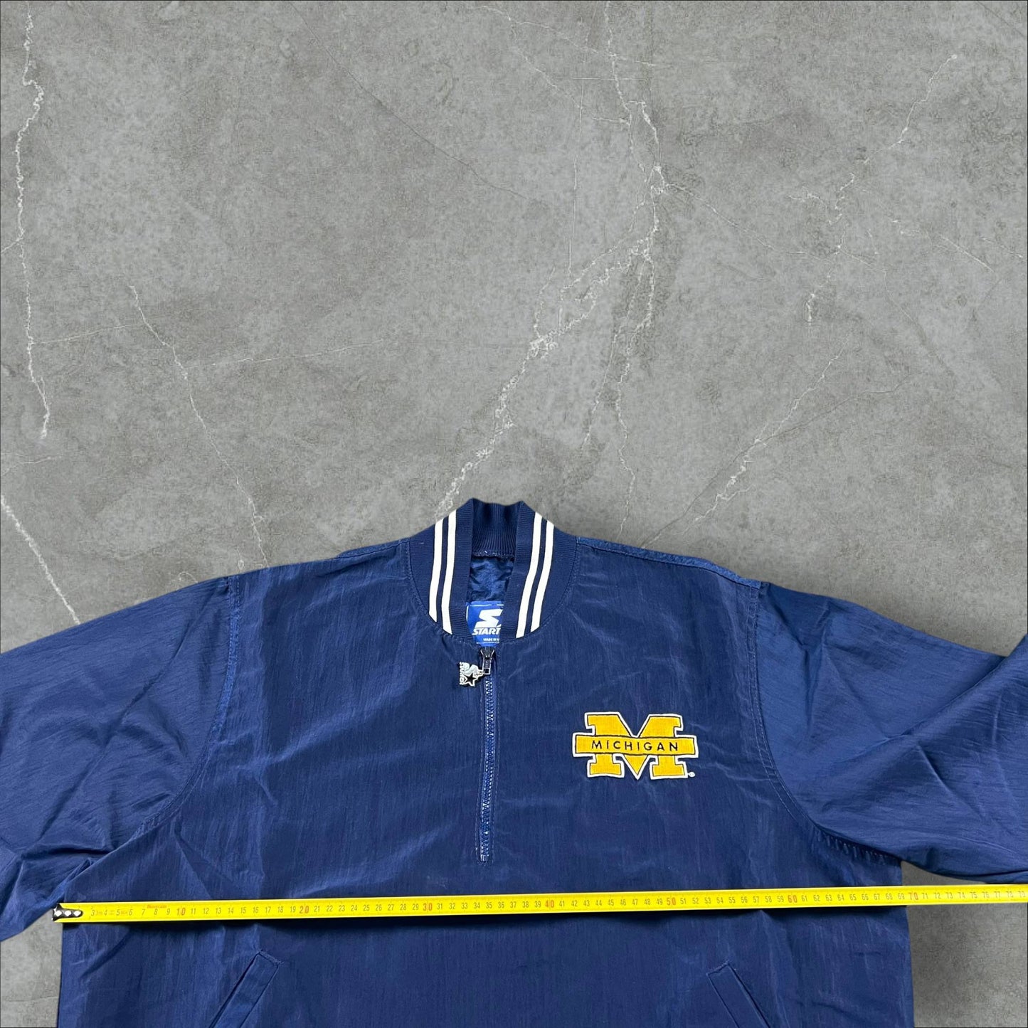 Giacca Quarter Zip vintage Starter Michigan Wolverines Starter