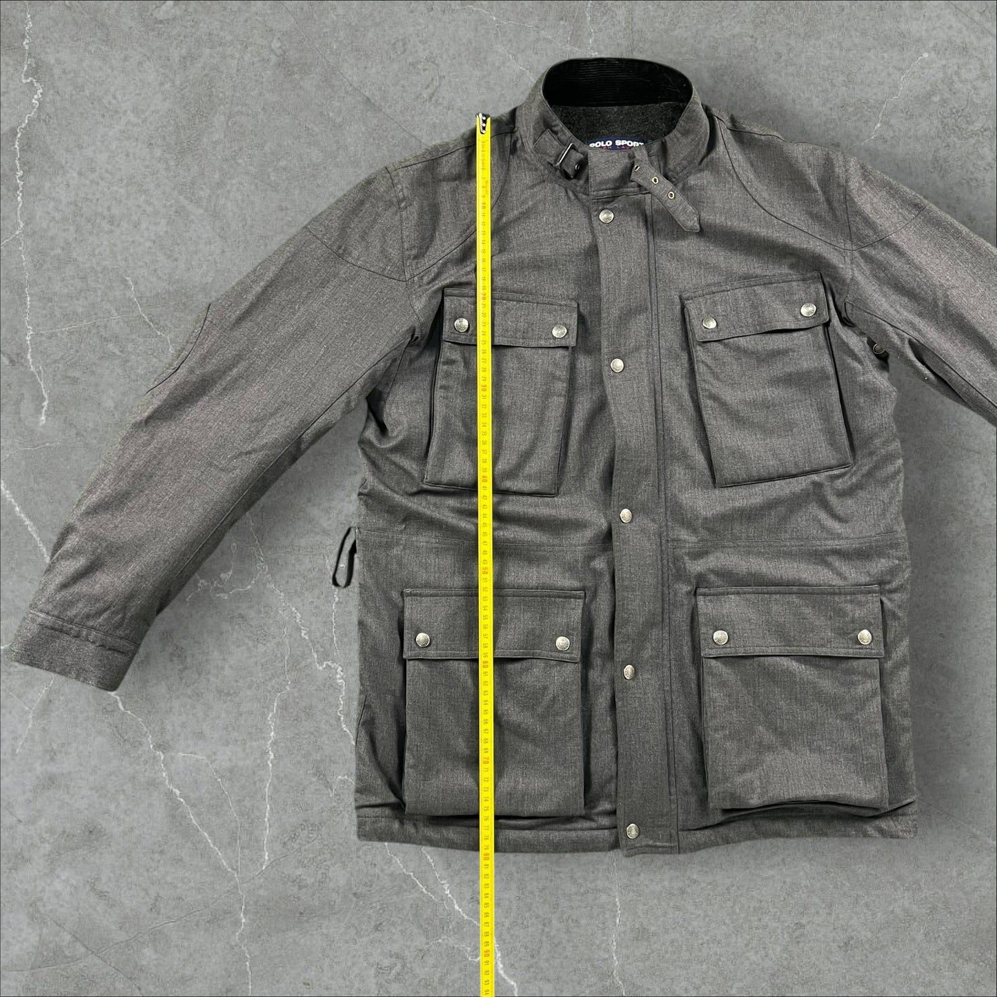 Giacca vintage Polo Sport Ralph Lauren Wool Field Herringbone Made in Italy Ralph Lauren