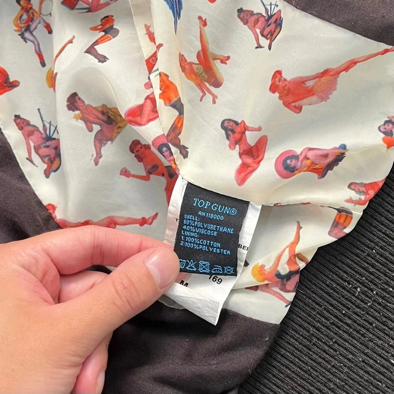 Bomber vintage Top Gun Vegan Leather Top Gun