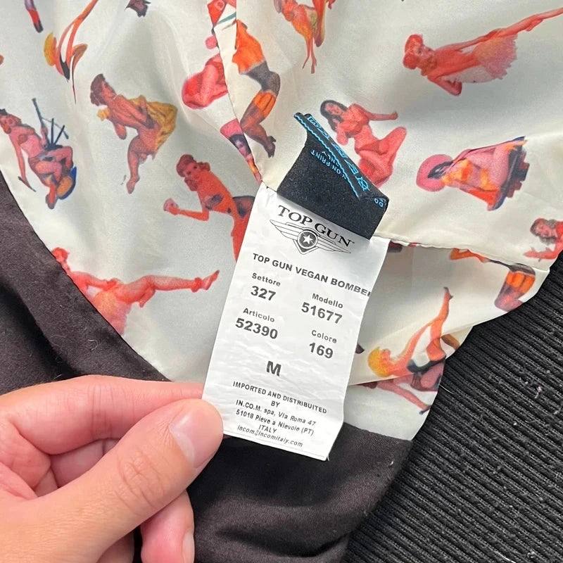 Bomber vintage Top Gun Vegan Leather Top Gun