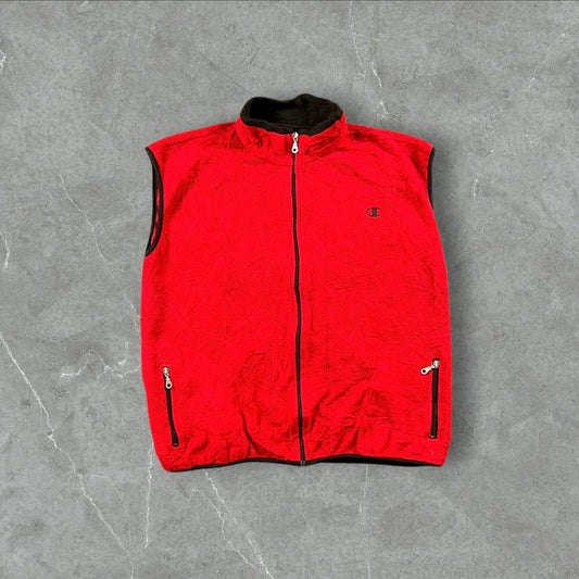 Smanicato in pile vintage Champion Champion