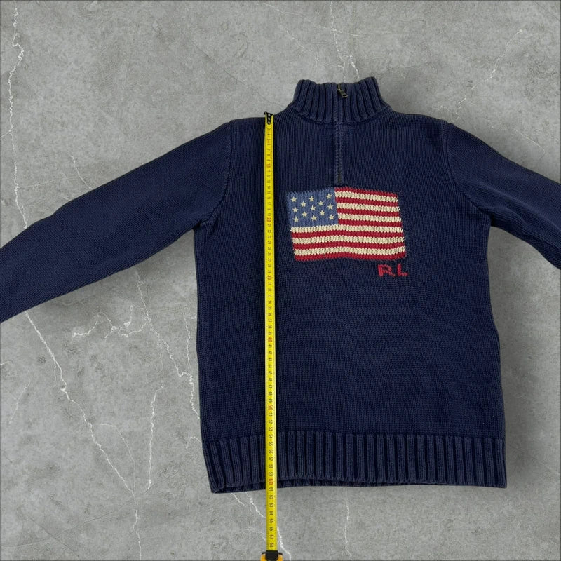 Maglione vintage Polo Ralph Lauren bandiera USA Ralph Lauren