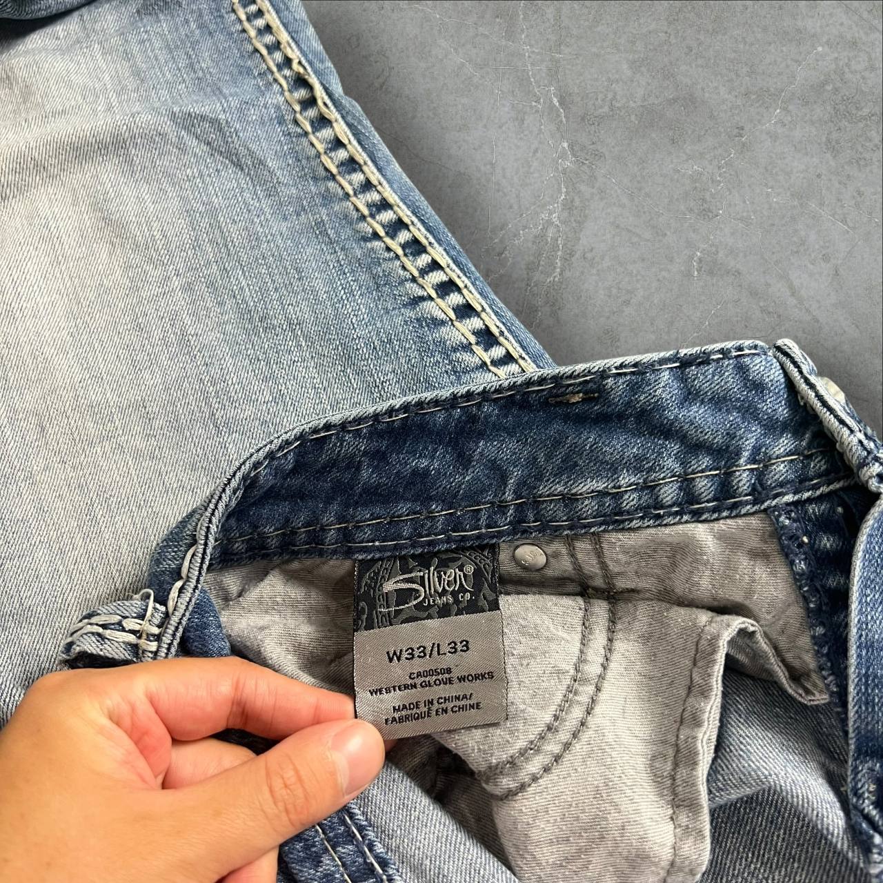 Jeans Silver vintage Y2K Vintage Dressing