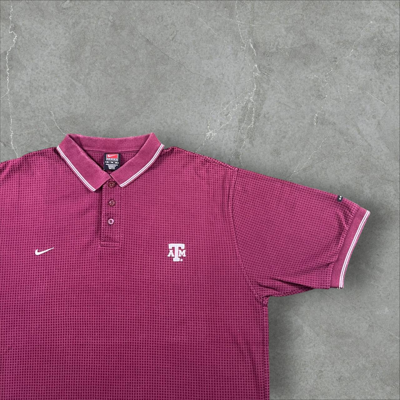 Polo Nike x Texas A&M Maroon Wavepane Nike
