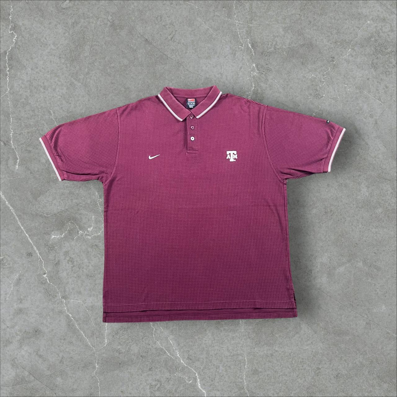 Polo Nike x Texas A&M Maroon Wavepane Nike