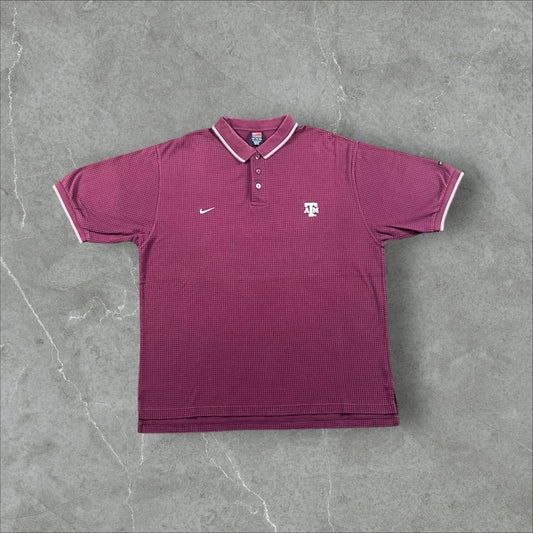 Polo Nike x Texas A&M Maroon Wavepane Nike
