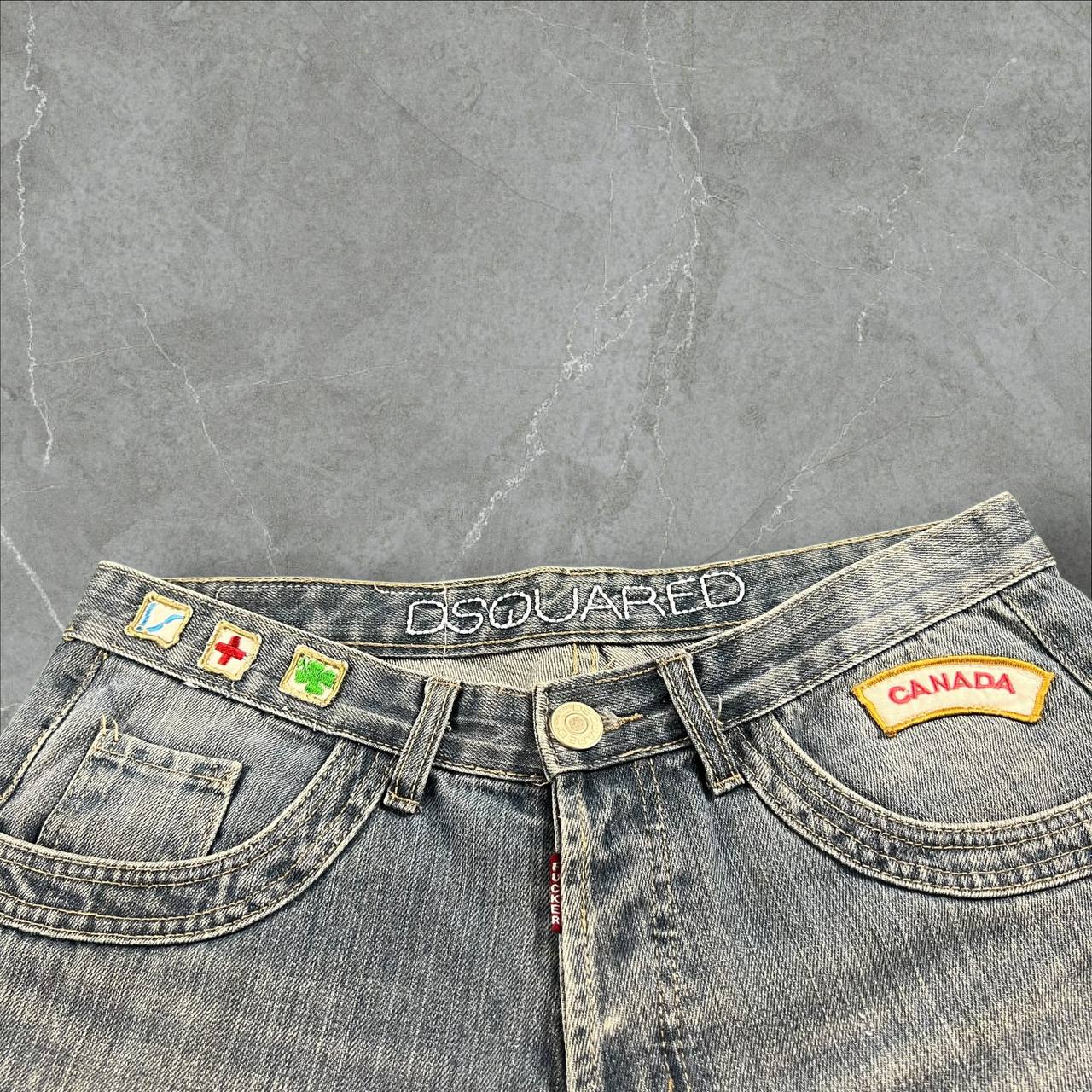 Pantaloncini in Denim vintage Dsquared2 00s Always Fresh Motherfucker Dsquared2