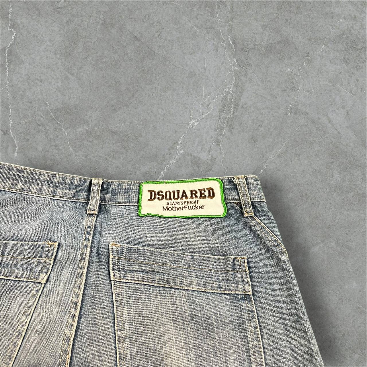 Pantaloncini in Denim vintage Dsquared2 00s Always Fresh Motherfucker Dsquared2