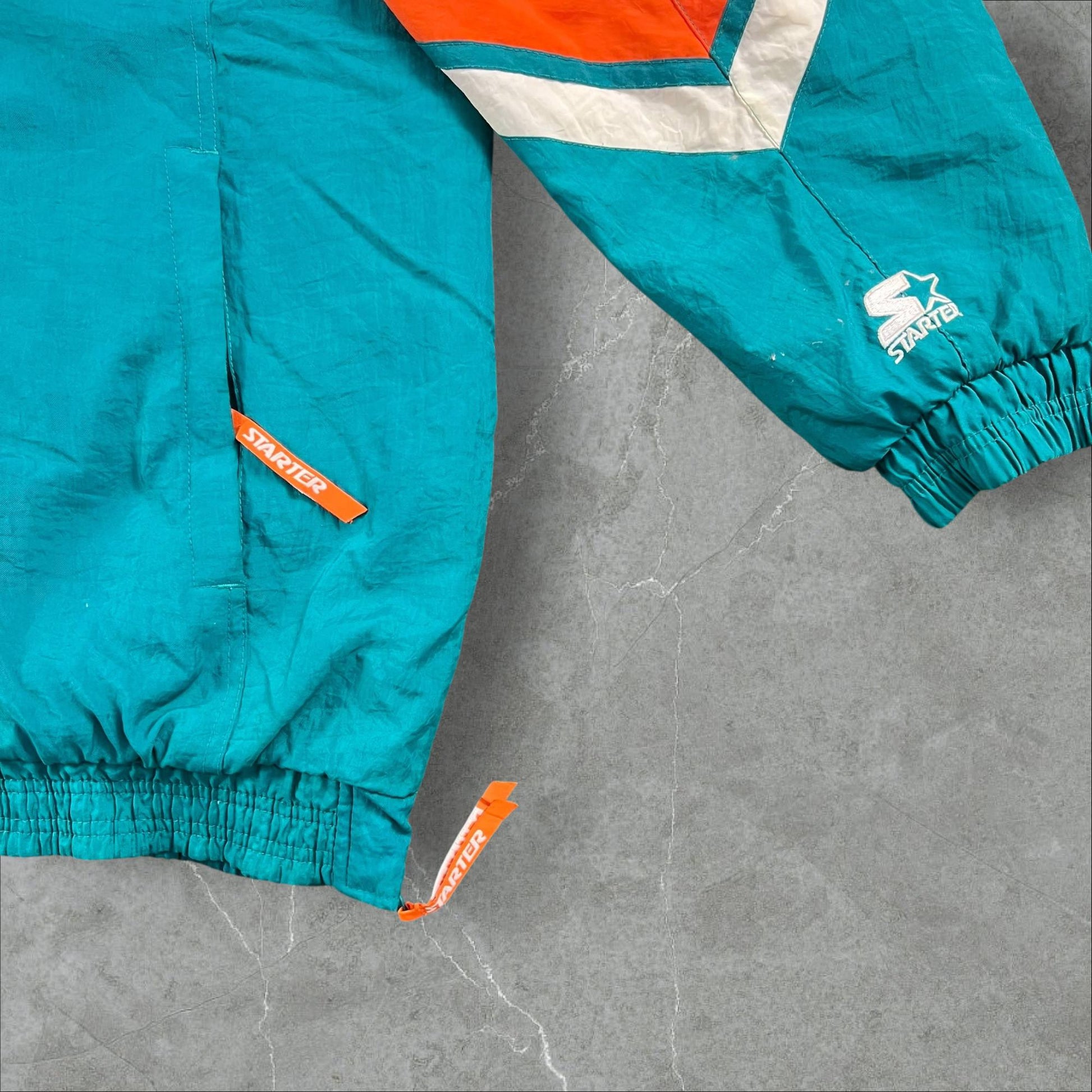 Giacca NFL Vintage 1990s Miami Dolphins Starter Pro Line NFL