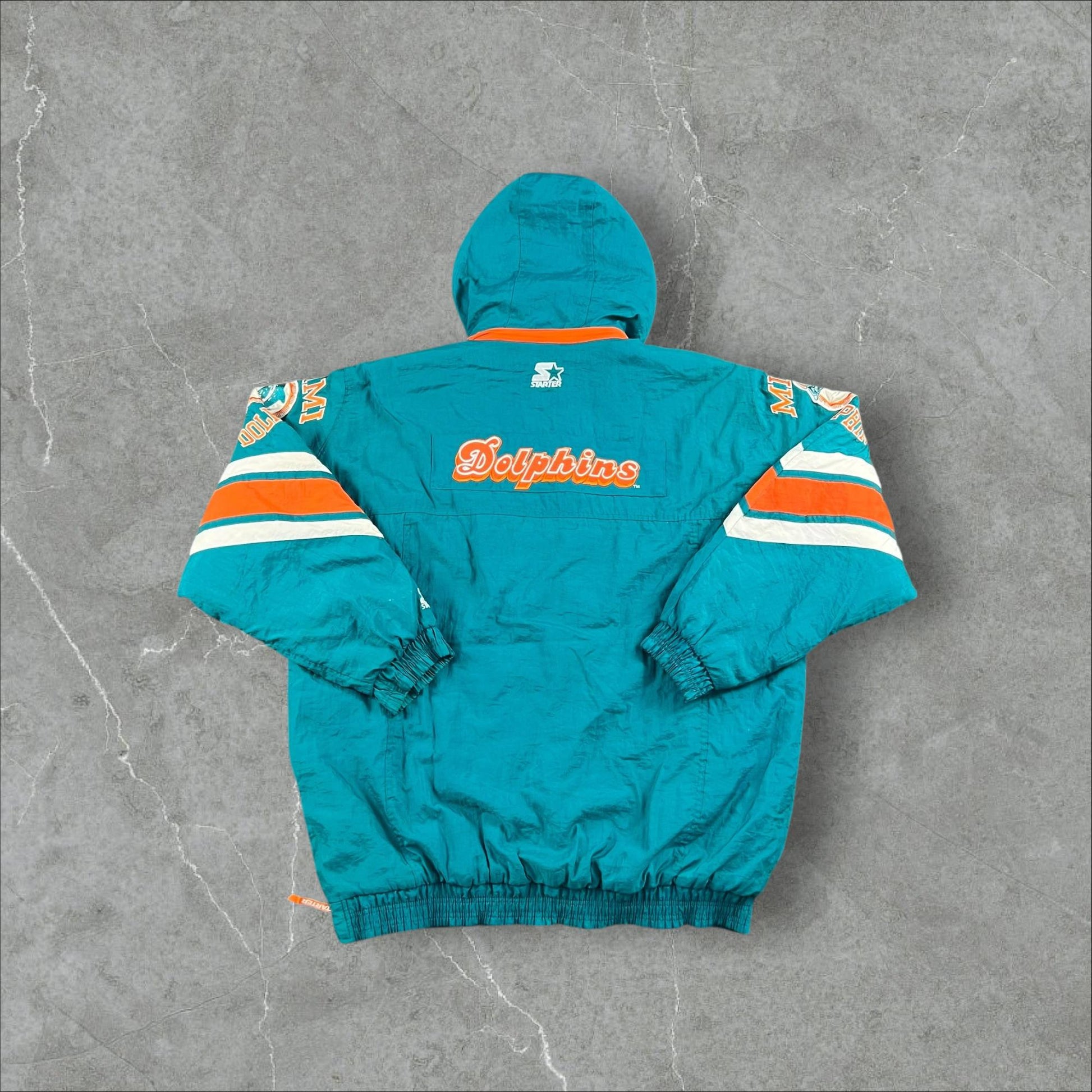 Giacca NFL Vintage 1990s Miami Dolphins Starter Pro Line NFL