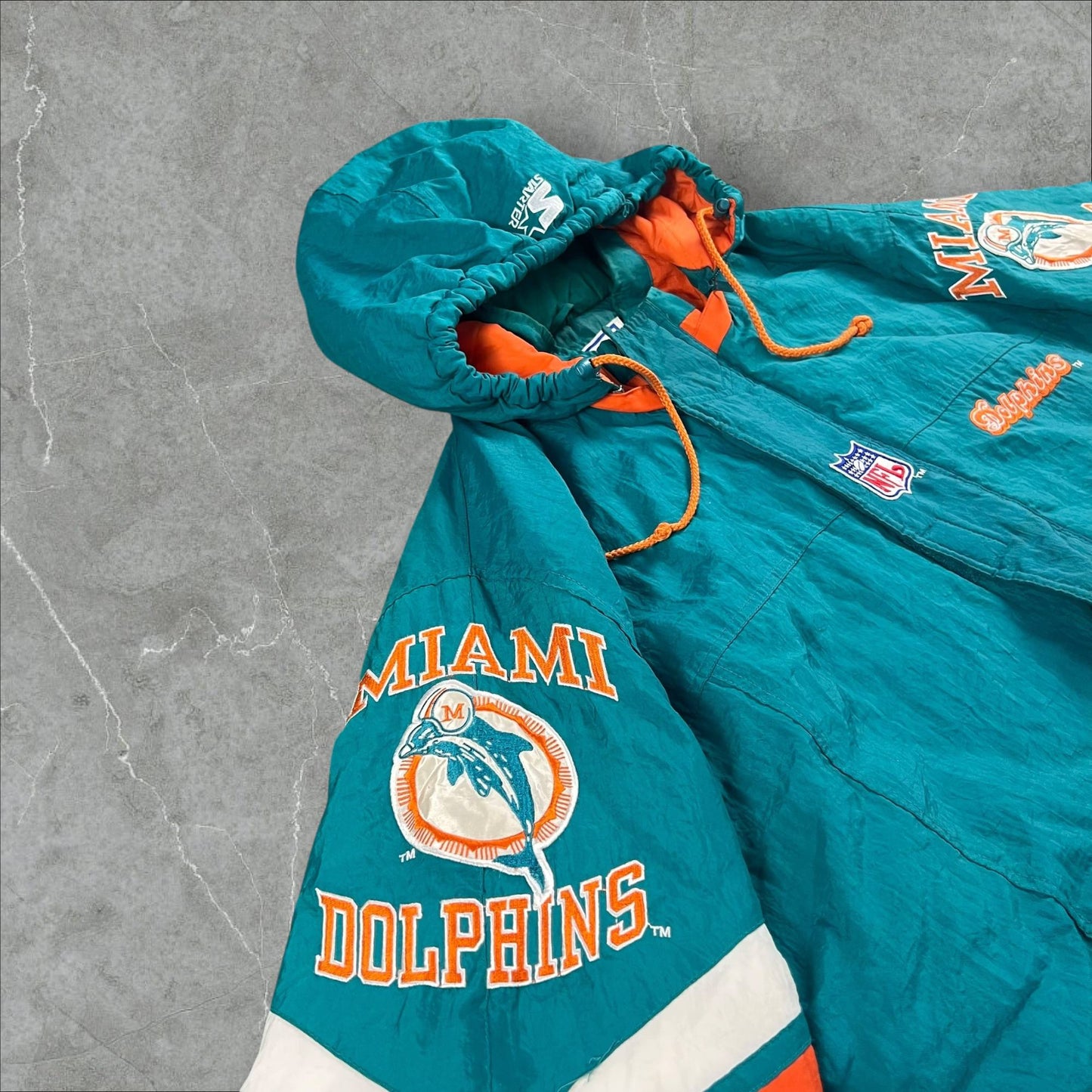 Giacca NFL Vintage 1990s Miami Dolphins Starter Pro Line NFL