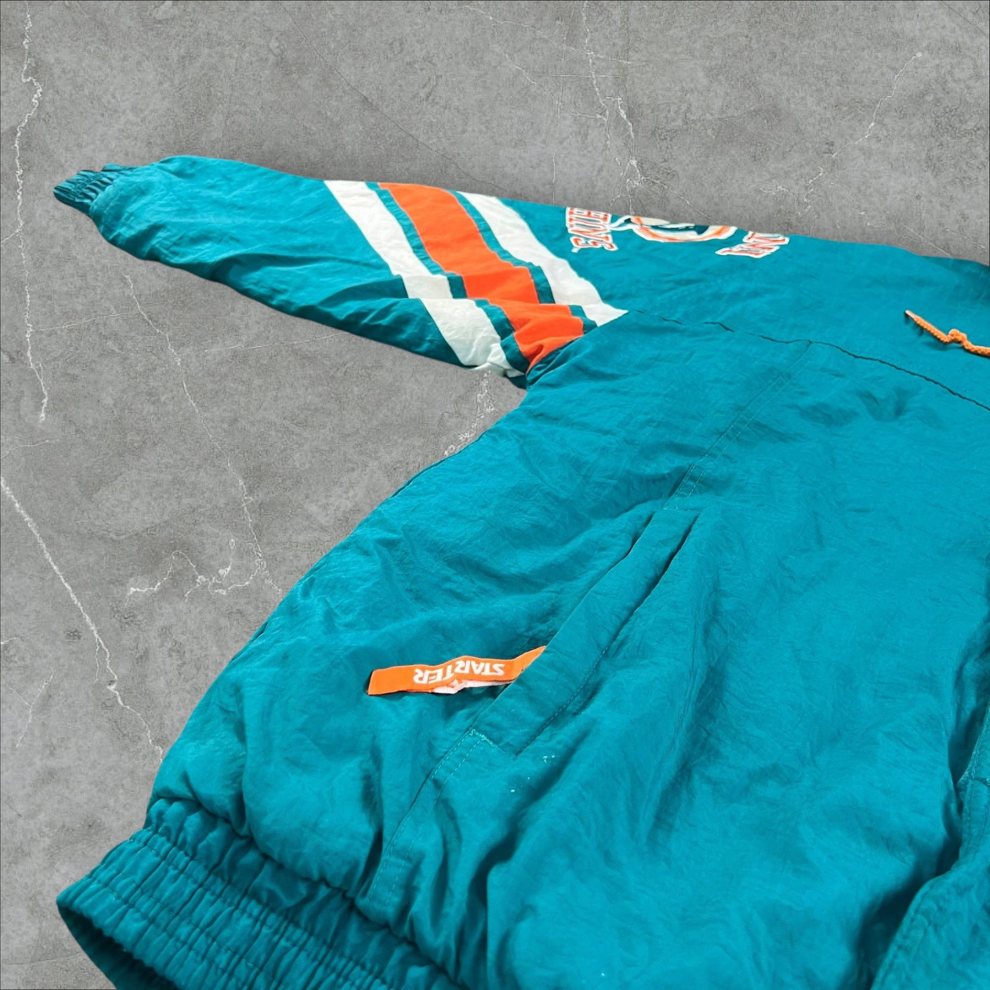 Giacca NFL Vintage 1990s Miami Dolphins Starter Pro Line NFL