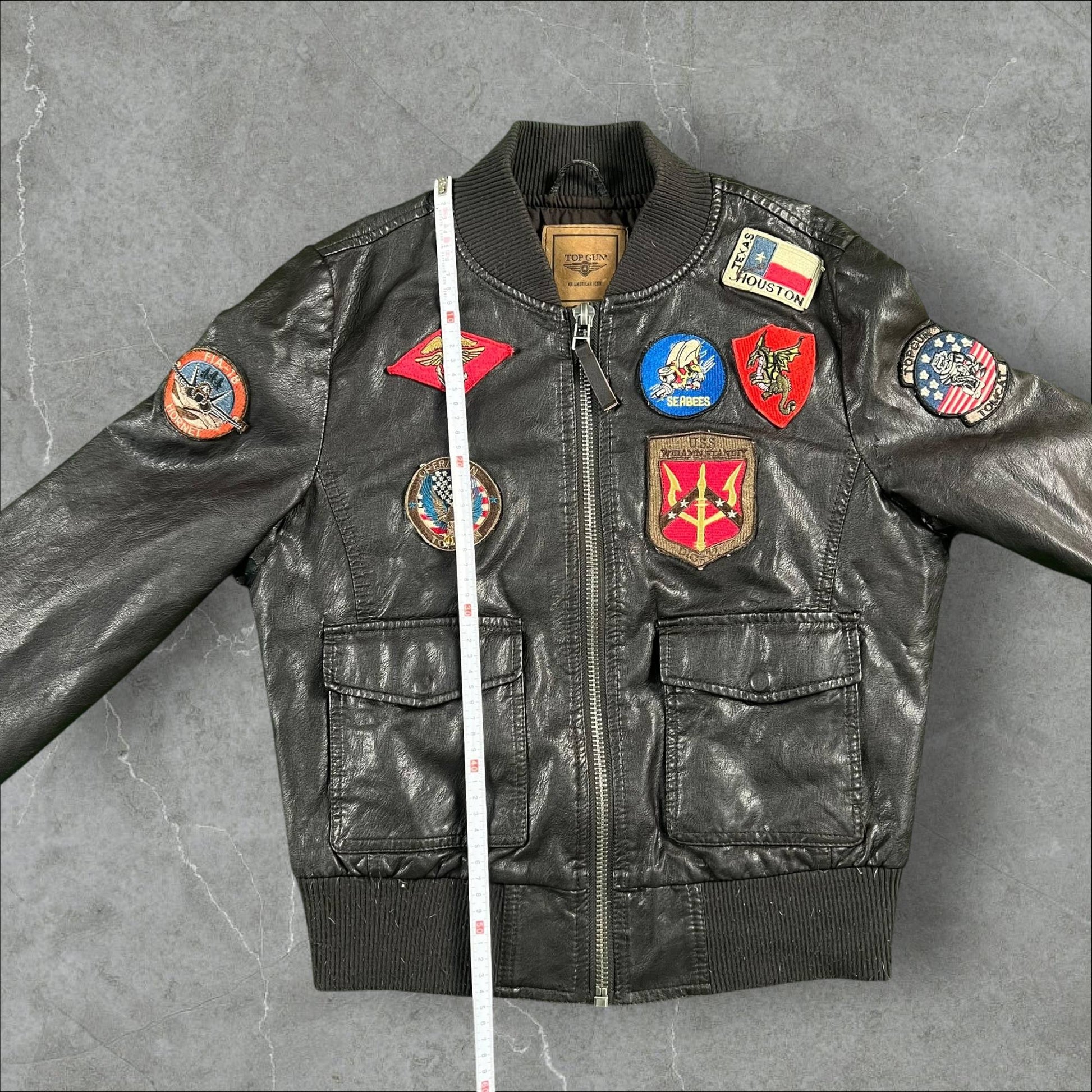 Bomber vintage Top Gun Vegan Leather Top Gun