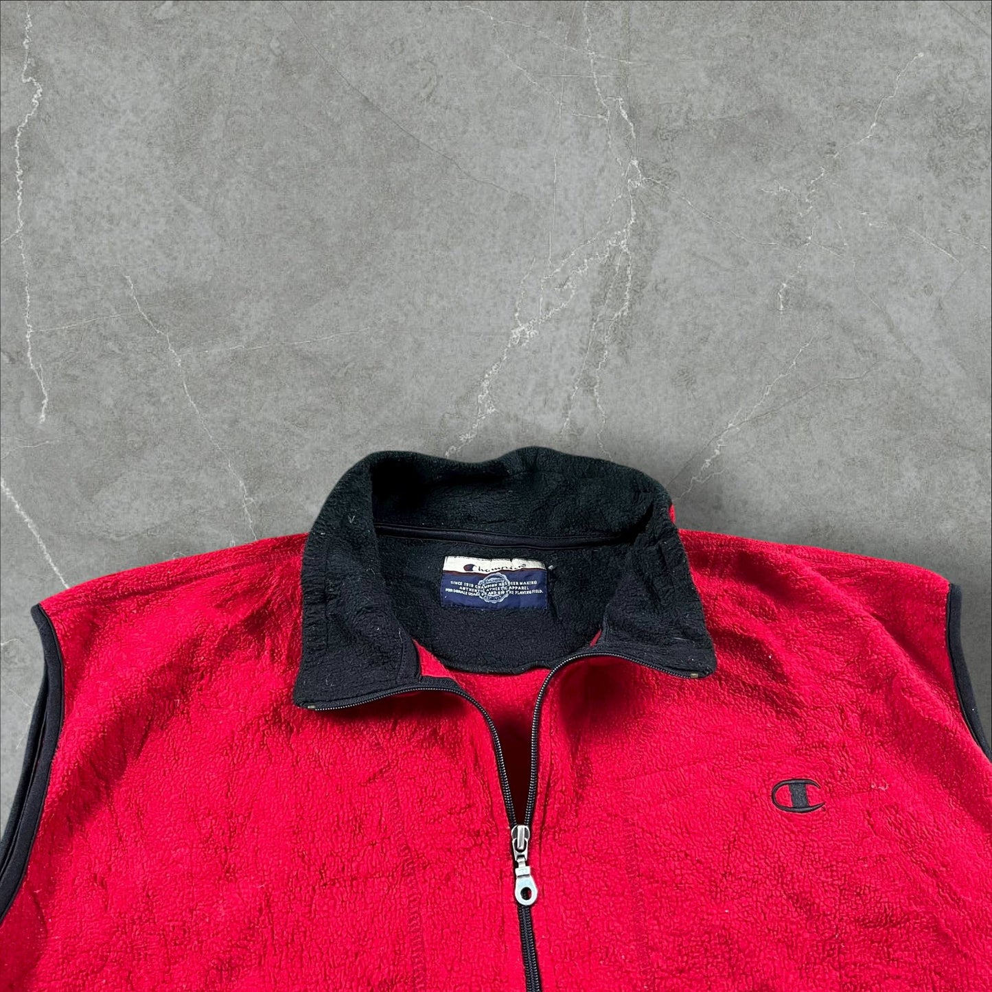 Smanicato in pile vintage Champion Champion