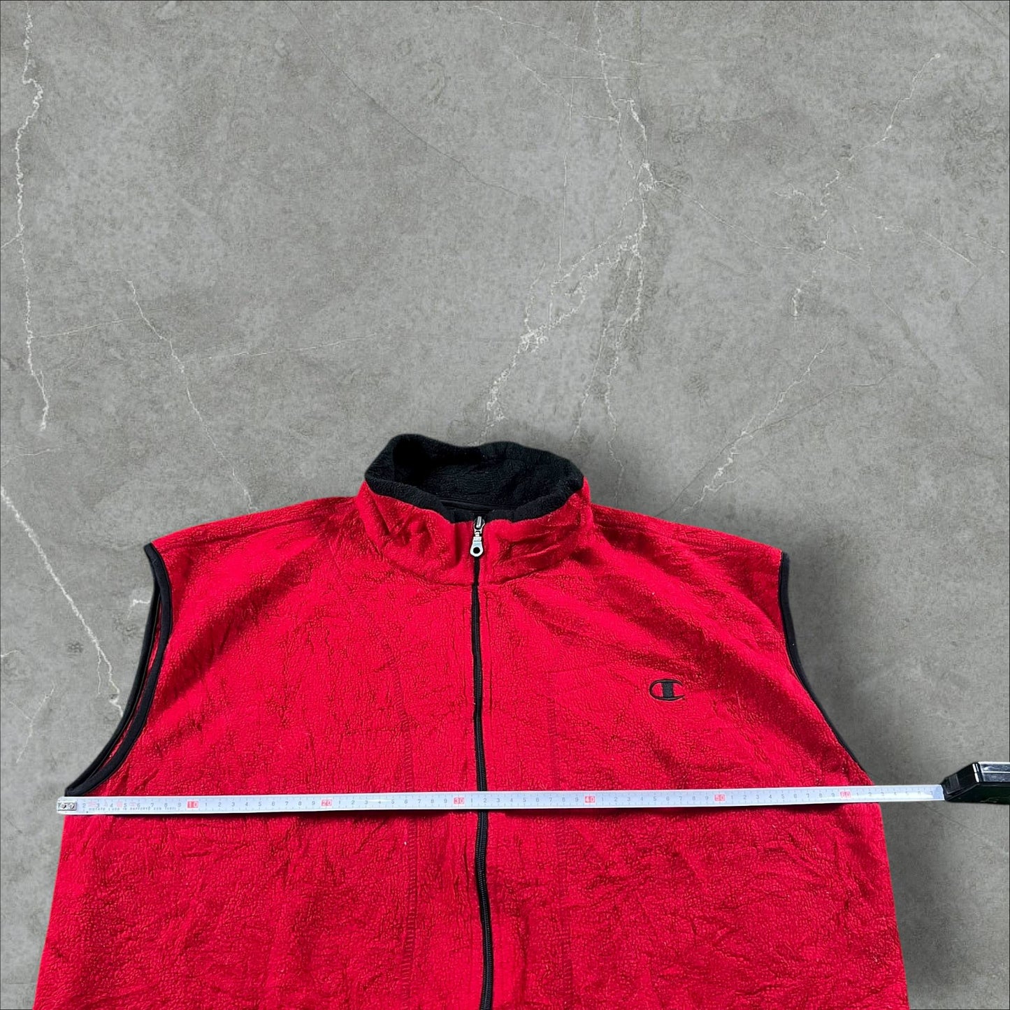 Smanicato in pile vintage Champion Champion