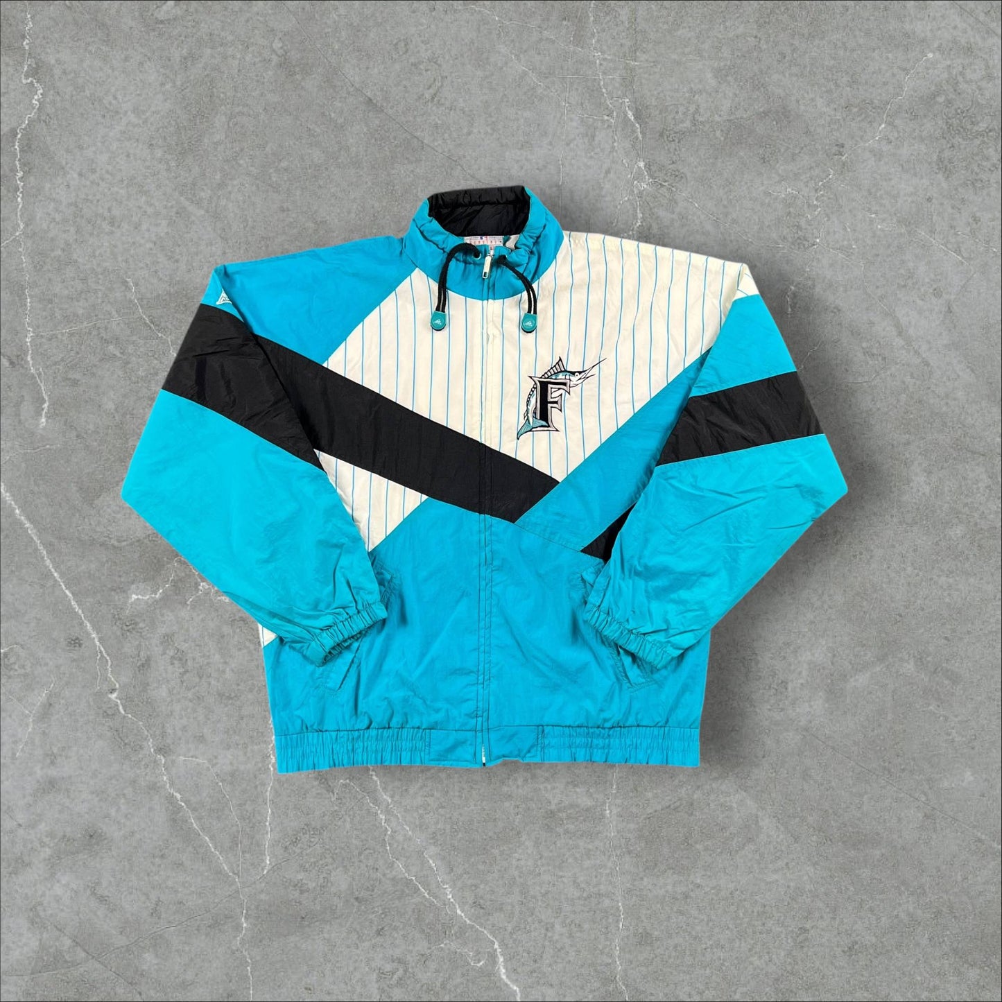 Giacca vintage anni 90 MLB Apex One dei Florida Marlins MLB
