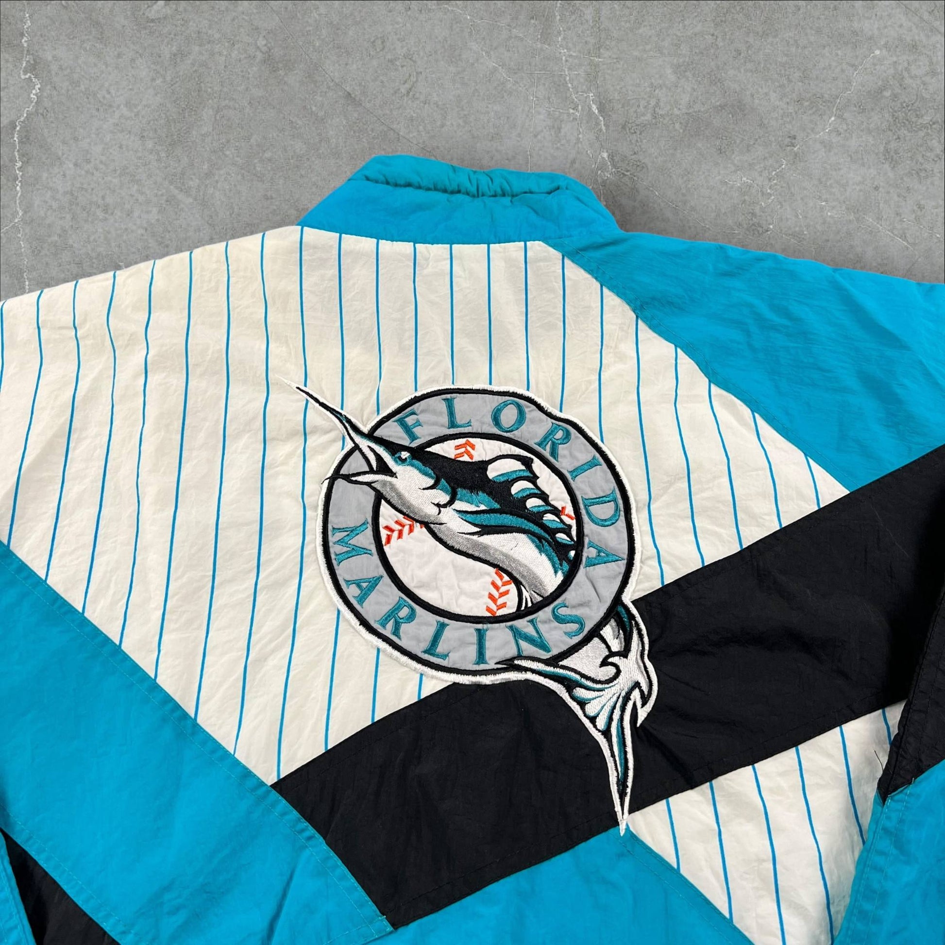 Giacca vintage anni 90 MLB Apex One dei Florida Marlins MLB