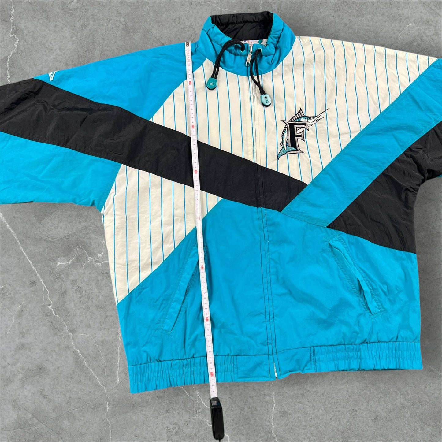 Giacca vintage anni 90 MLB Apex One dei Florida Marlins MLB