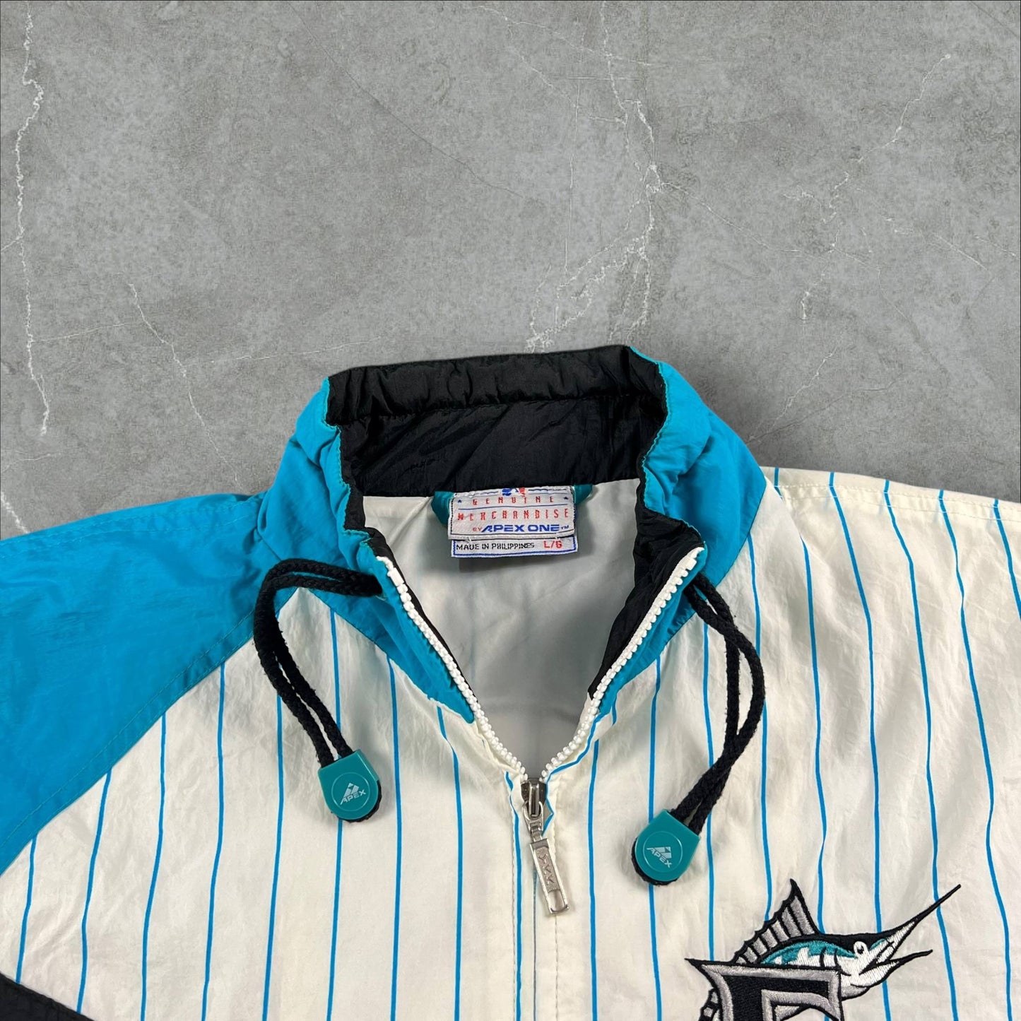 Giacca vintage anni 90 MLB Apex One dei Florida Marlins MLB