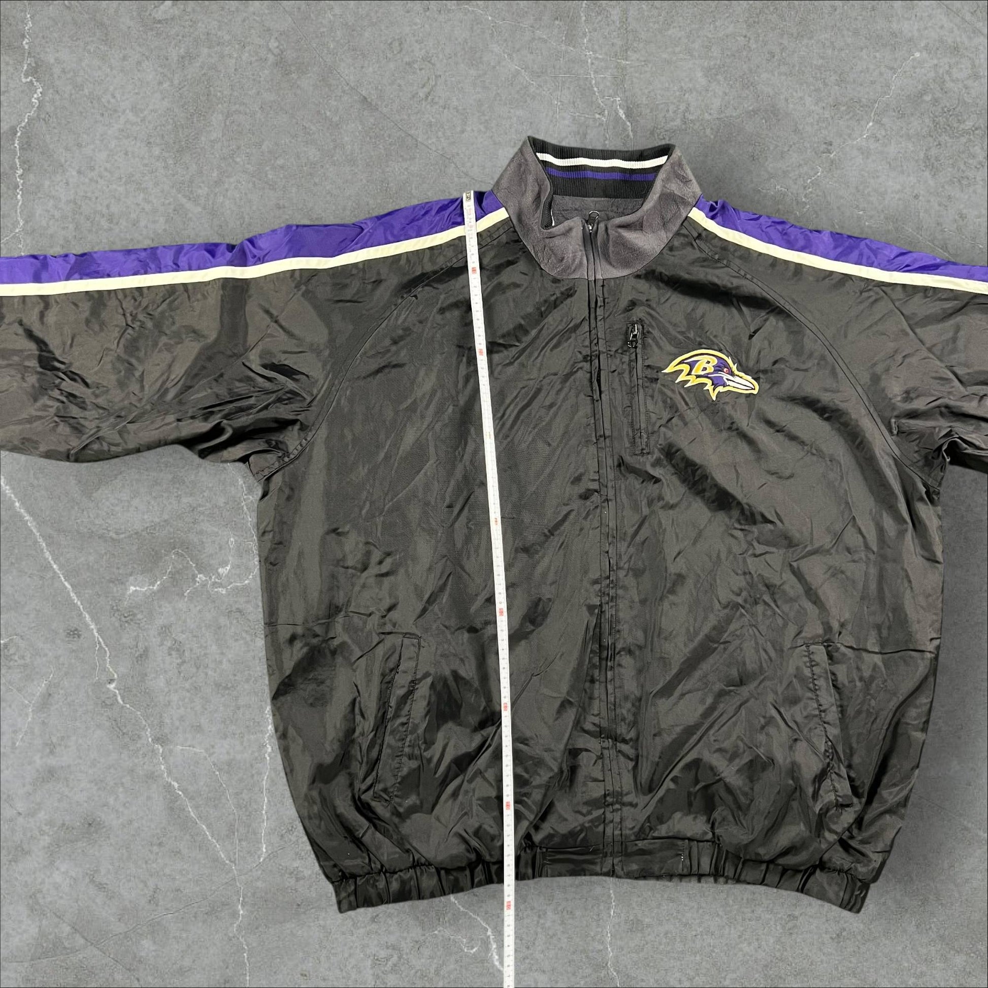 Giacca vintage reversibile anni 90 NFL Baltimore Ravens NFL