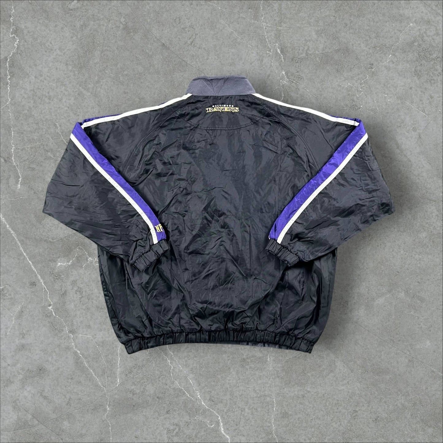 Giacca vintage reversibile anni 90 NFL Baltimore Ravens NFL