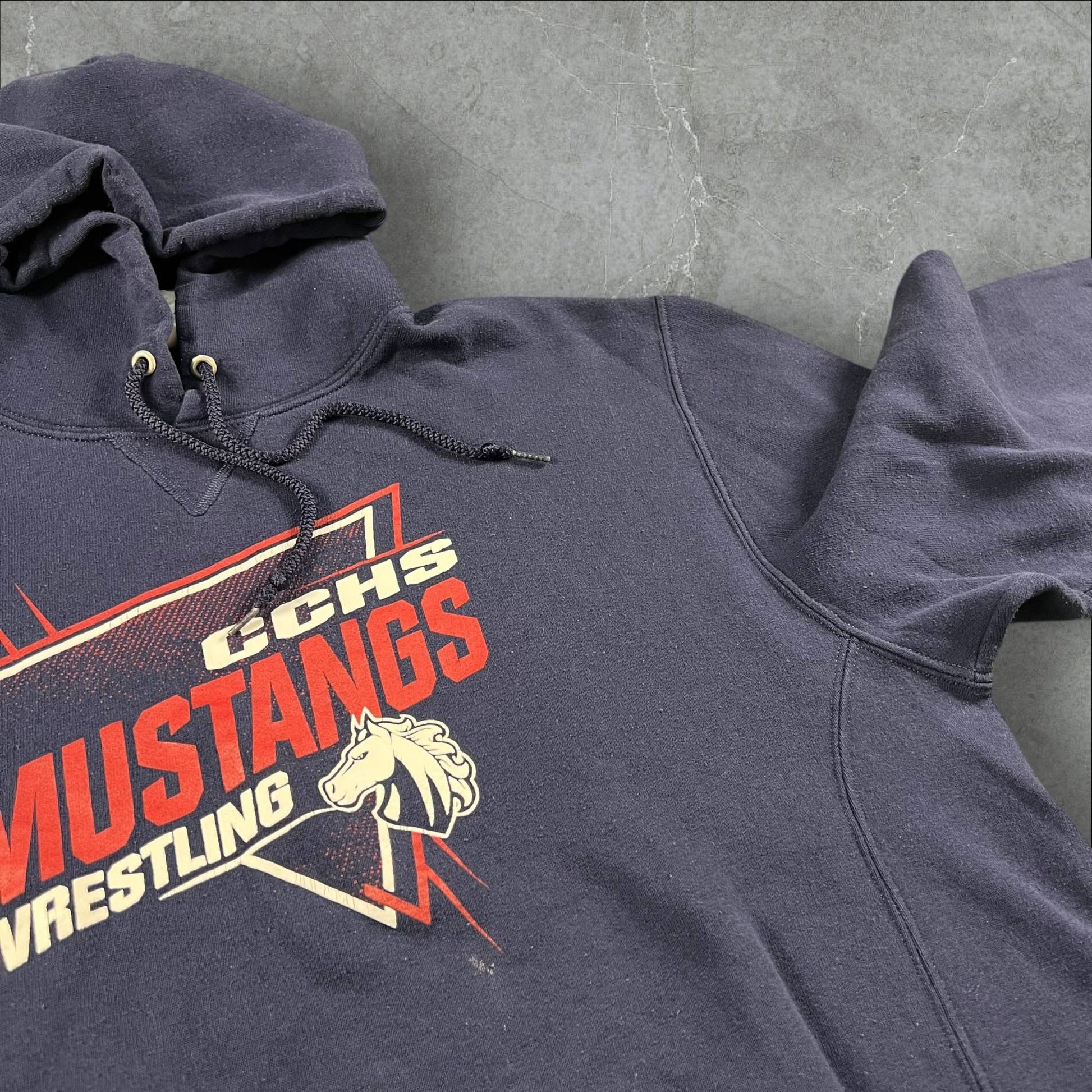 Felpa vintage Russell Athletic CCHS Mustangs Wrestling Russell Athletic