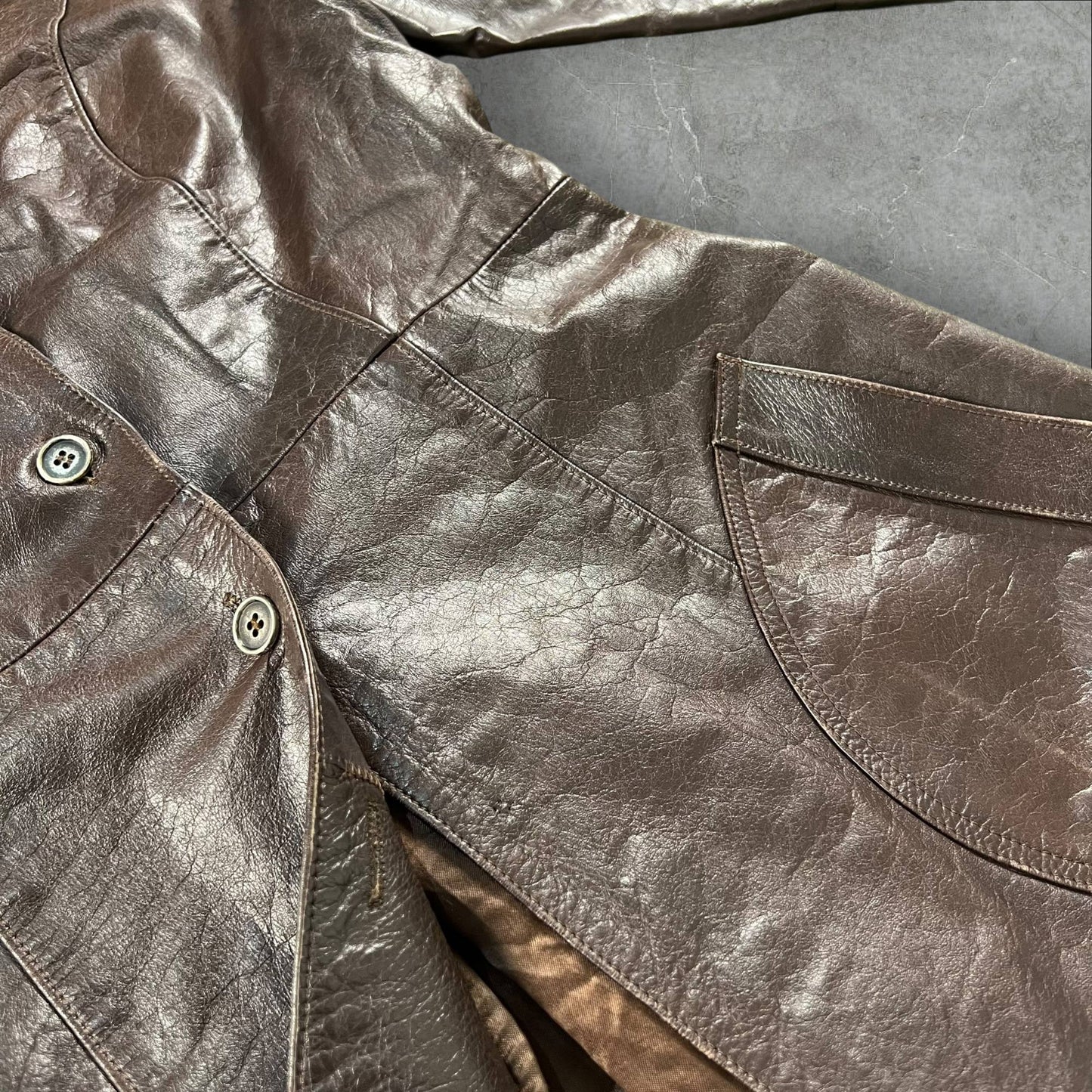 Giacca vintage in pelle Vintage Dressing