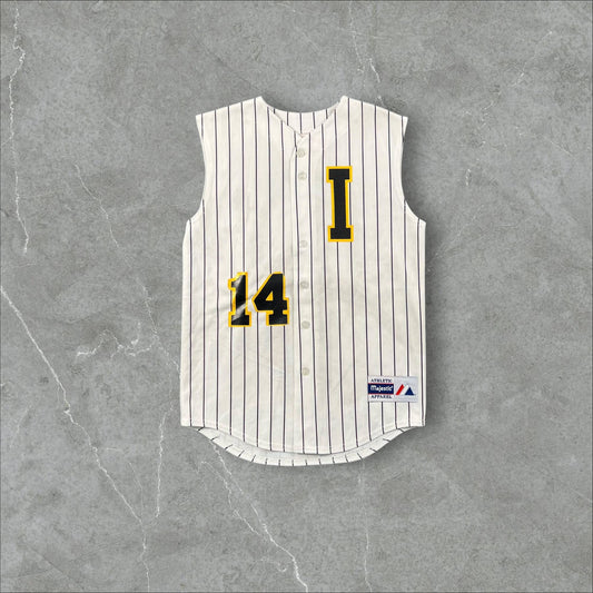 Jersey Majestic Baseball vintage senza maniche Bergman #14 USA Anni ’90 Majestic