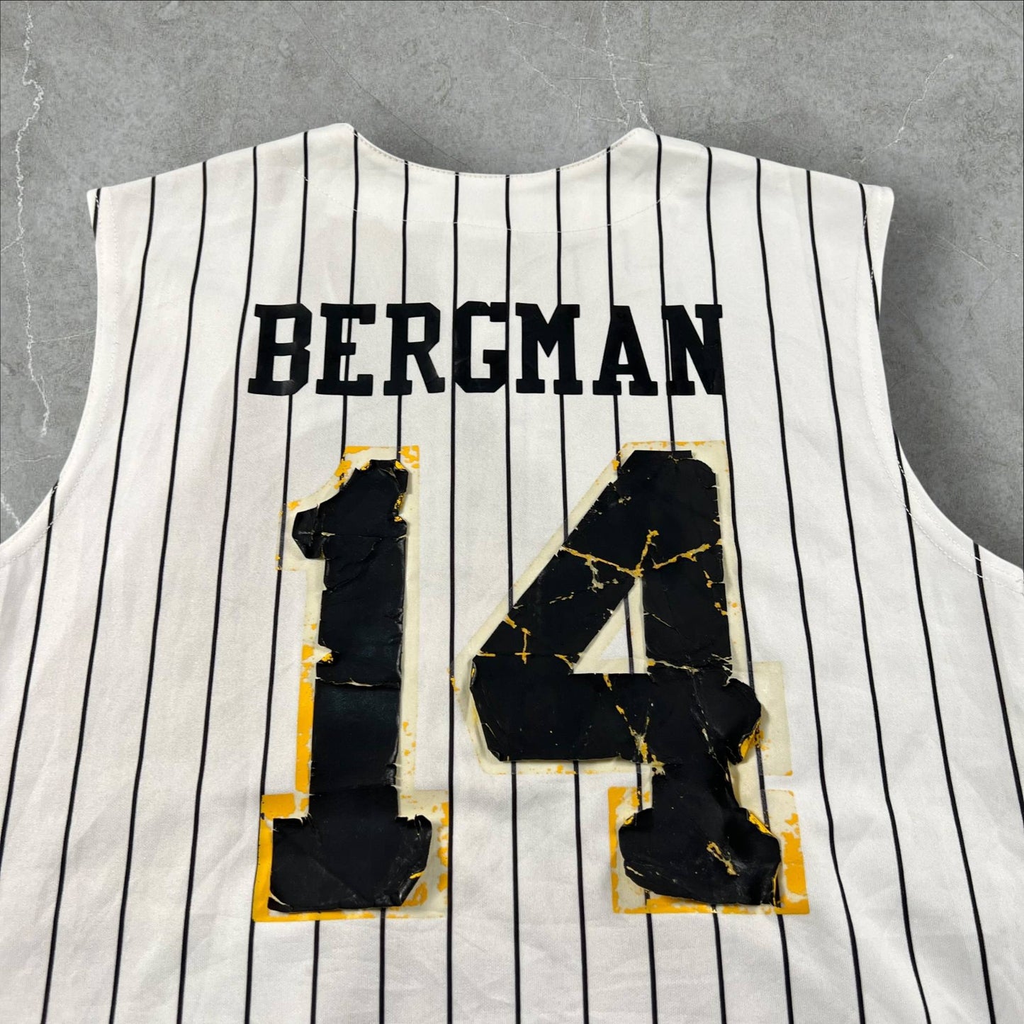 Jersey Majestic Baseball vintage senza maniche Bergman #14 USA Anni ’90 Majestic