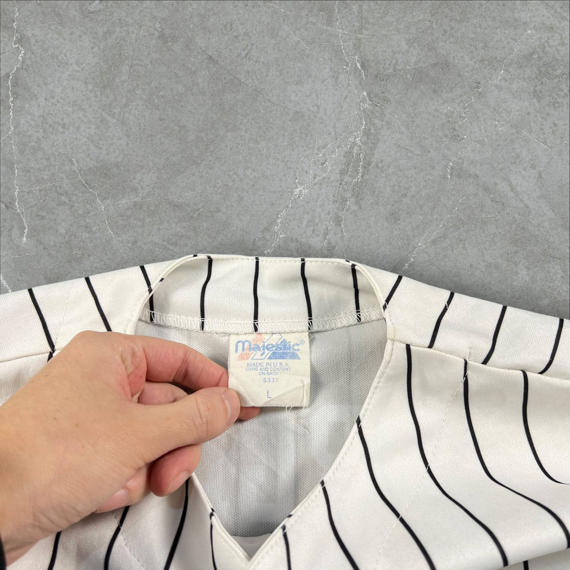 Jersey Majestic Baseball vintage senza maniche Bergman #14 USA Anni ’90 Majestic