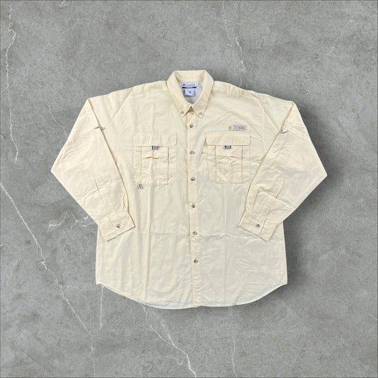 Camicia vintage da pesca Columbia protezione solare UPF50 linea PFG Columbia