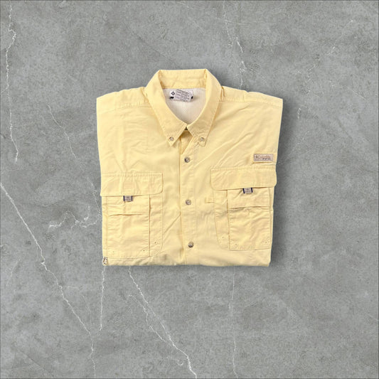 Camicia vintage da pesca Columbia protezione solare UPF50 linea PFG Columbia