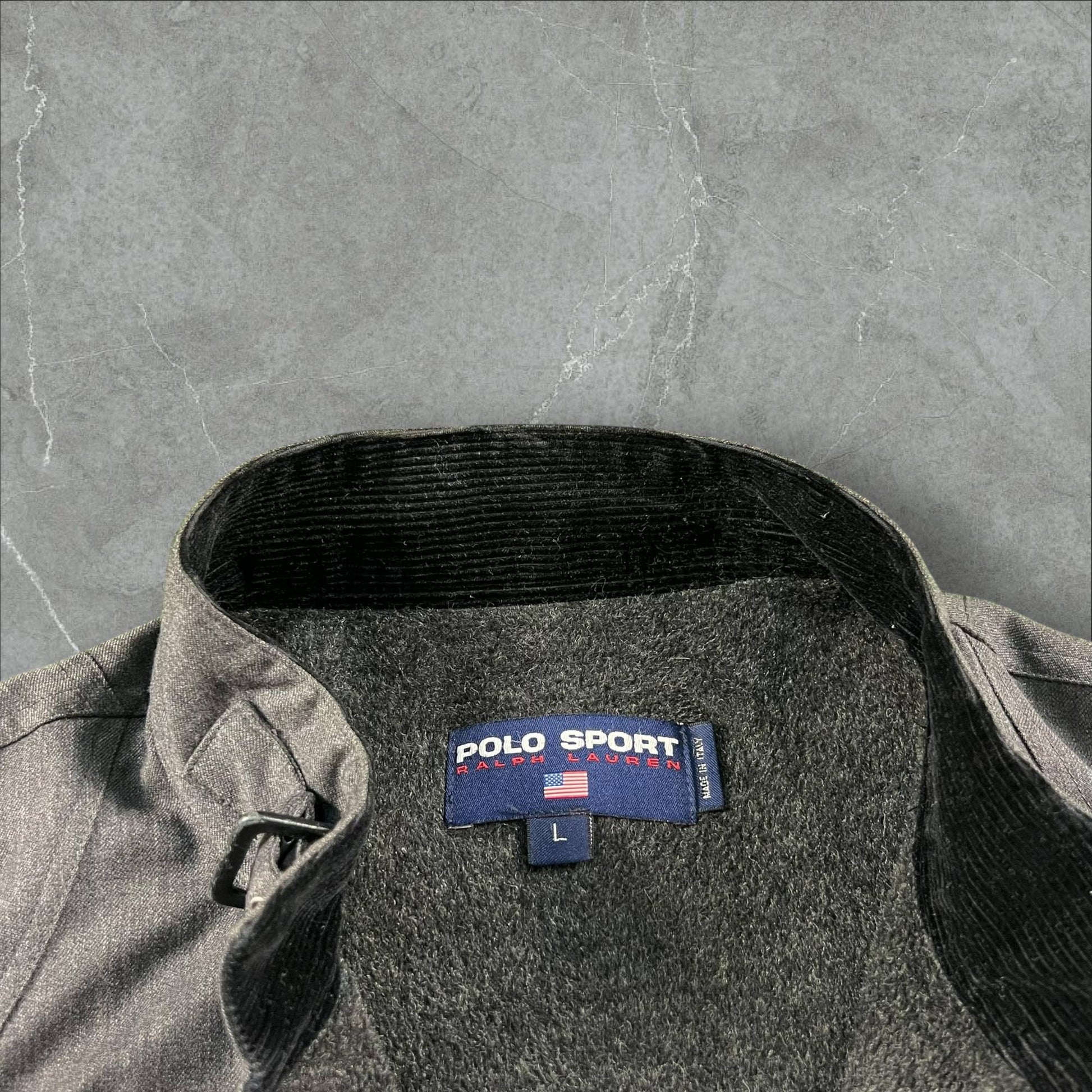 Giacca vintage Polo Sport Ralph Lauren Wool Field Herringbone Made in Italy Ralph Lauren