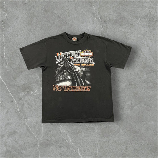 T-Shirt vintage Harley Davidson New Zealand “No Worries” Harley Davidson