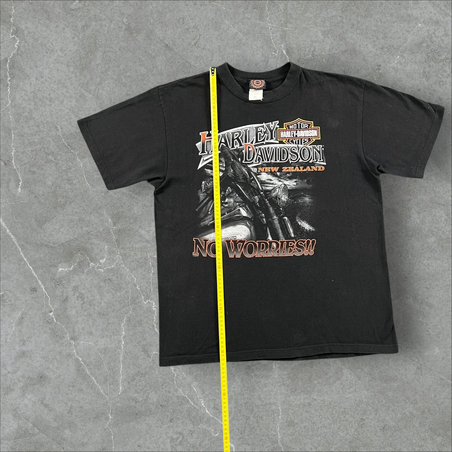 T-Shirt vintage Harley Davidson New Zealand “No Worries” Harley Davidson
