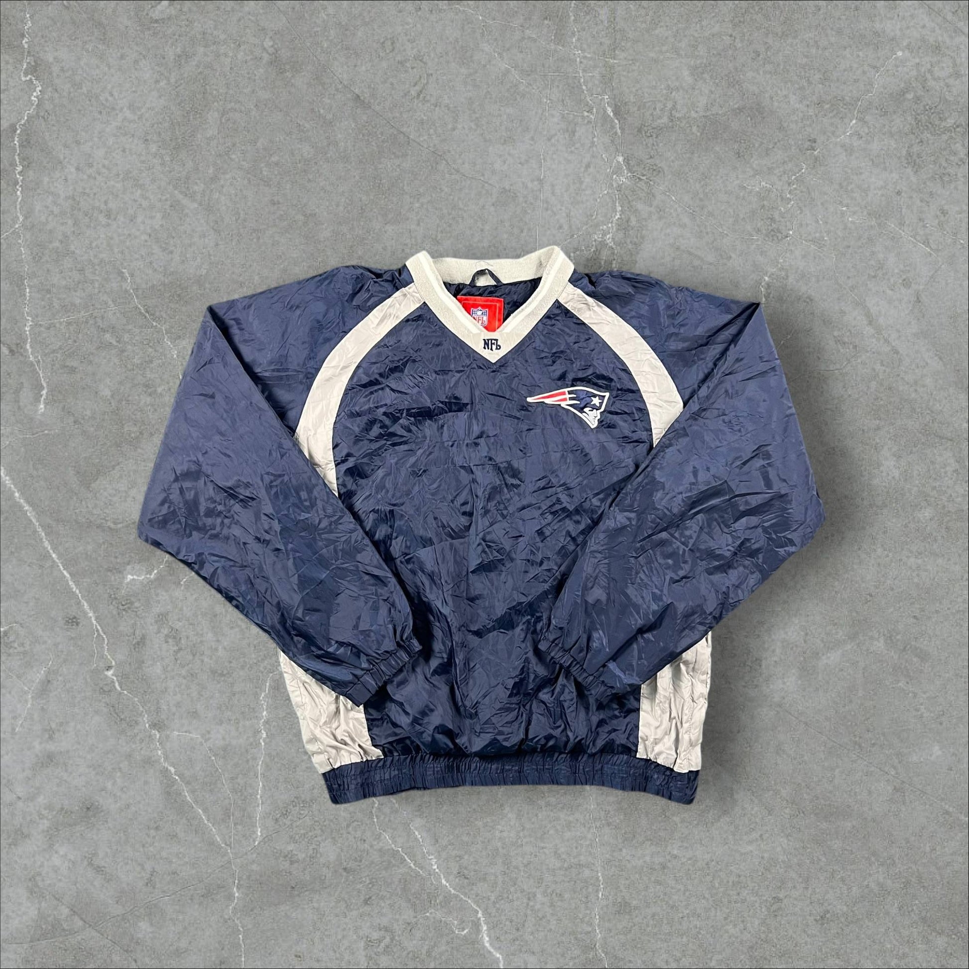 Giacca a vento vintage NFL New England Patriots NFL