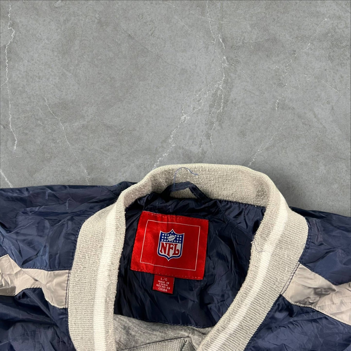 Giacca a vento vintage NFL New England Patriots NFL