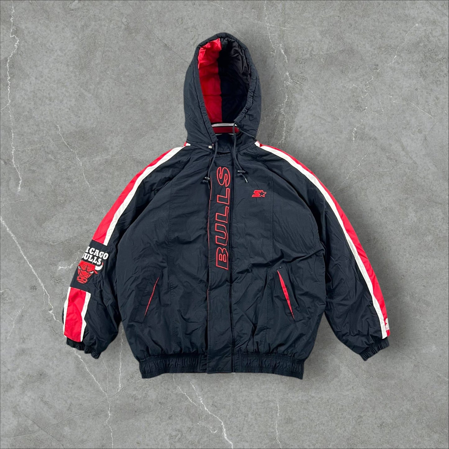 Giacca Starter x NBA vintage anni 90 Chicago Bulls NBA