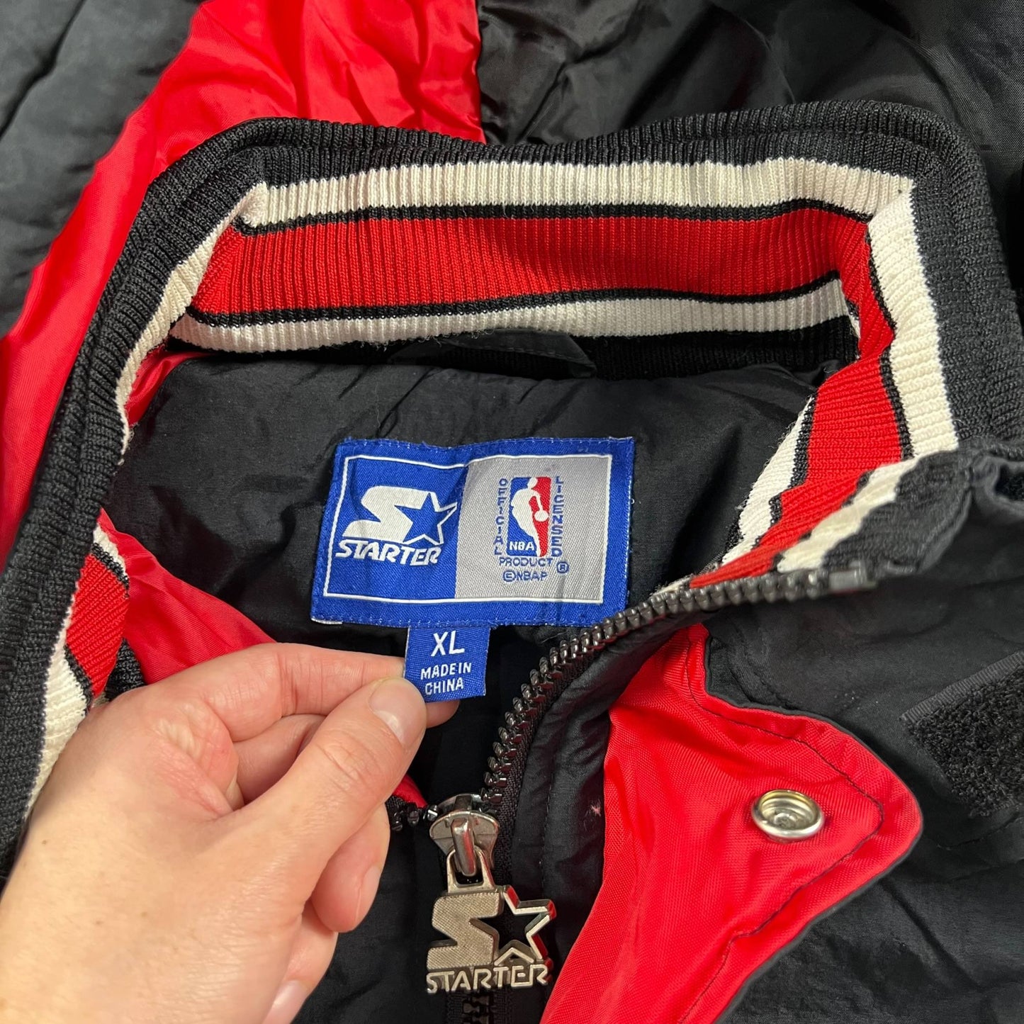 Giacca Starter x NBA vintage anni 90 Chicago Bulls NBA