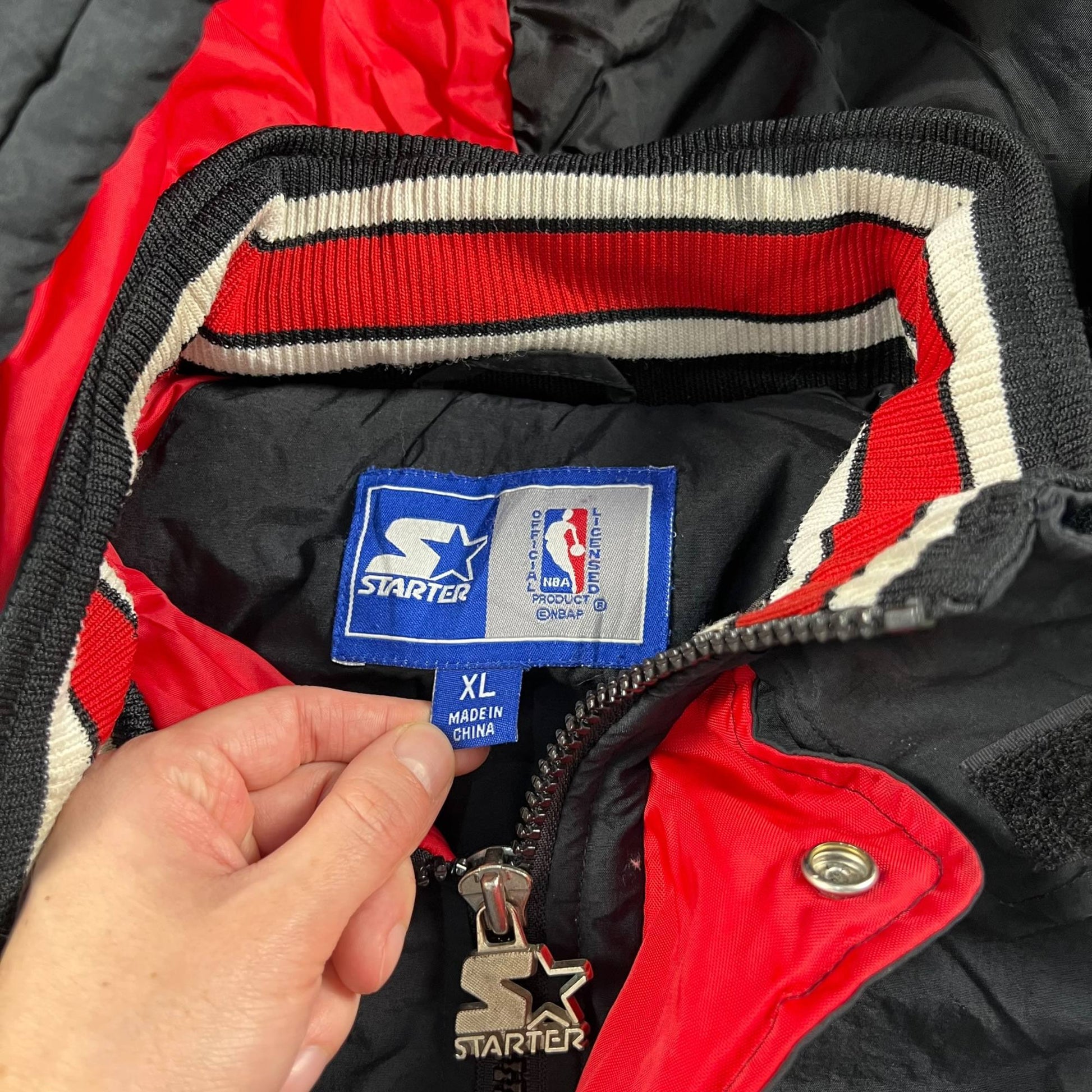 Giacca Starter x NBA vintage anni 90 Chicago Bulls NBA