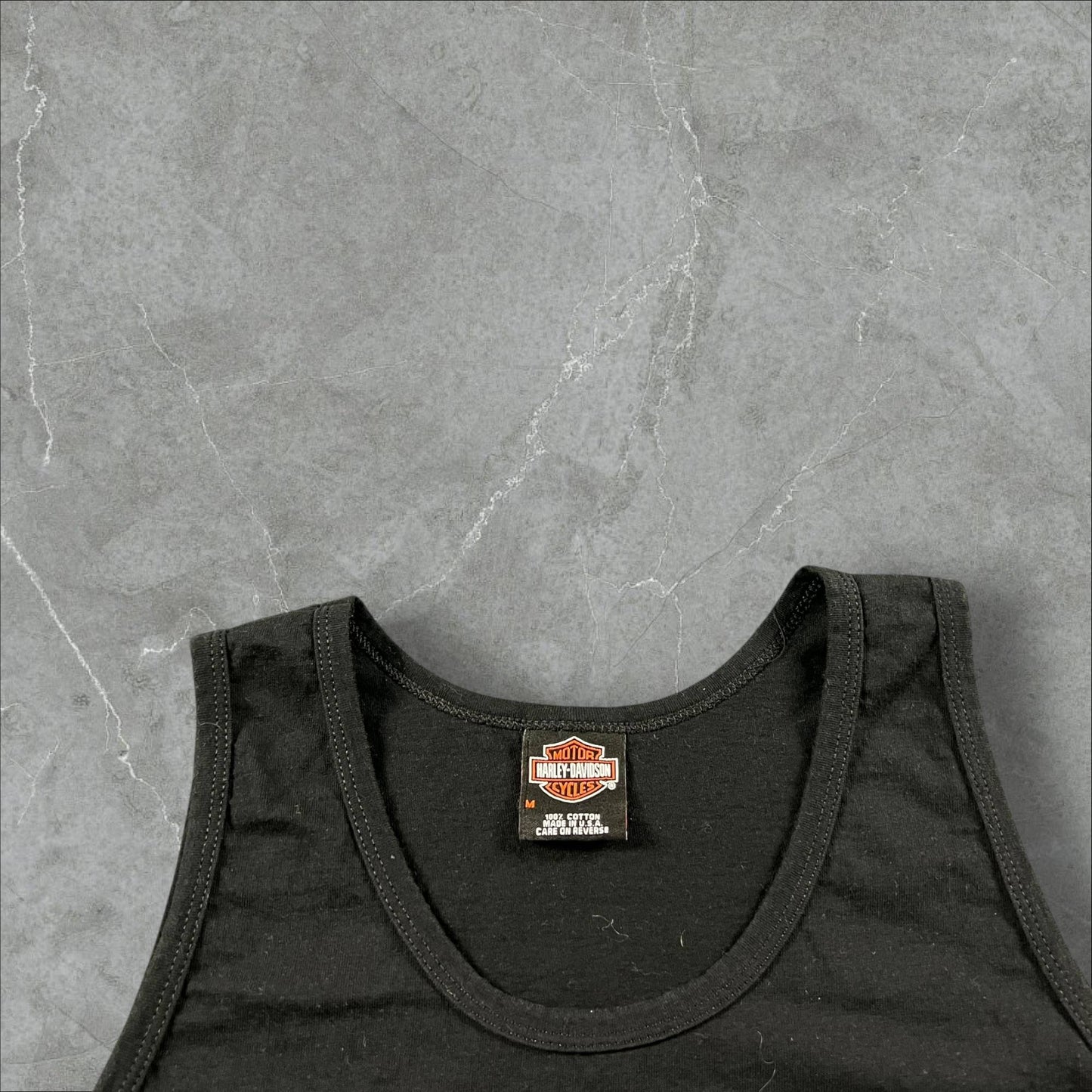 Canotta Vintage Harley-Davidson Valley Belmont OH Wheeling WV Grafica Teschio Harley Davidson